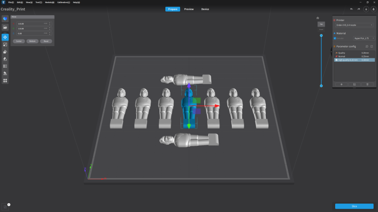 Creality Ender 3 V3 3D nyomtató teszt 55