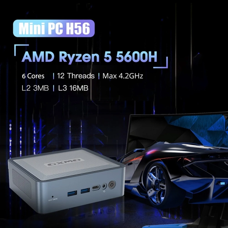 A Ryzen 5 procis GXMO H56 mini PC 110 000 Ft alatt vihető 2