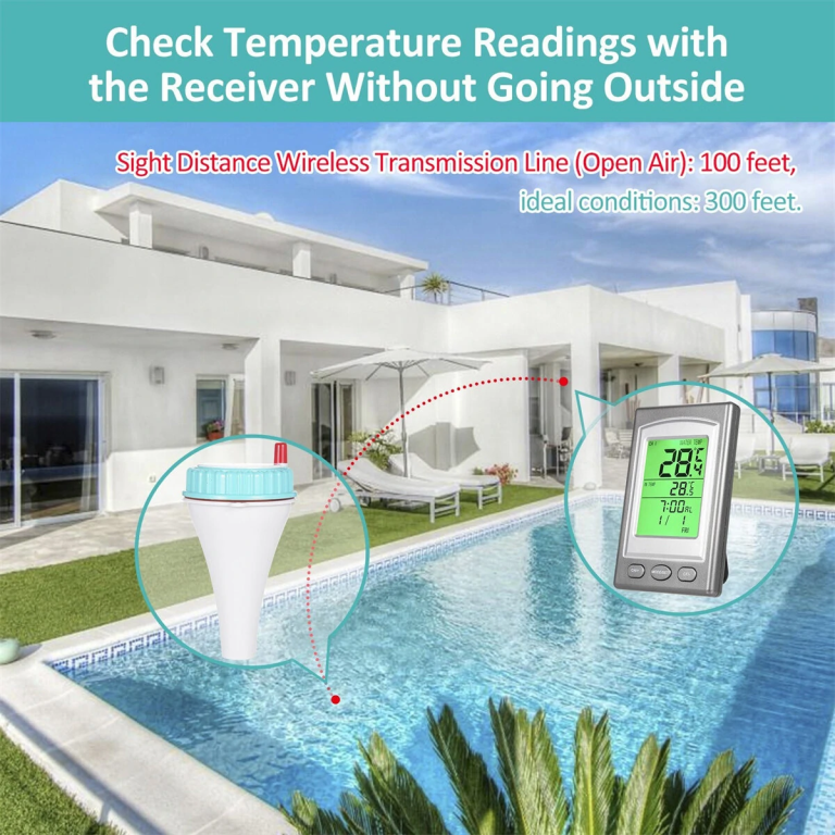 Készülj a nyárra napelemes medence hőmérővel 3