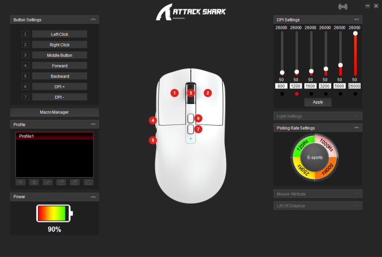 Attack Shark X6 gamer egér teszt 21