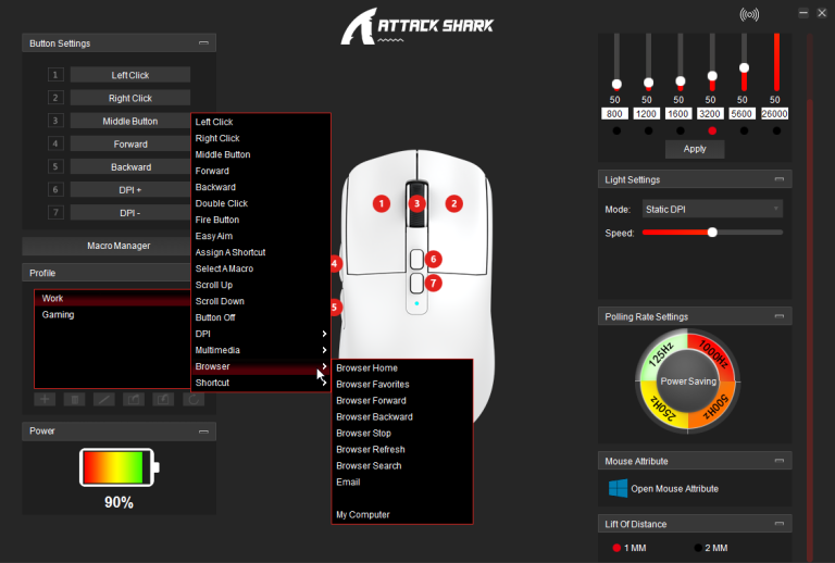 Attack Shark X6 gamer egér teszt 17