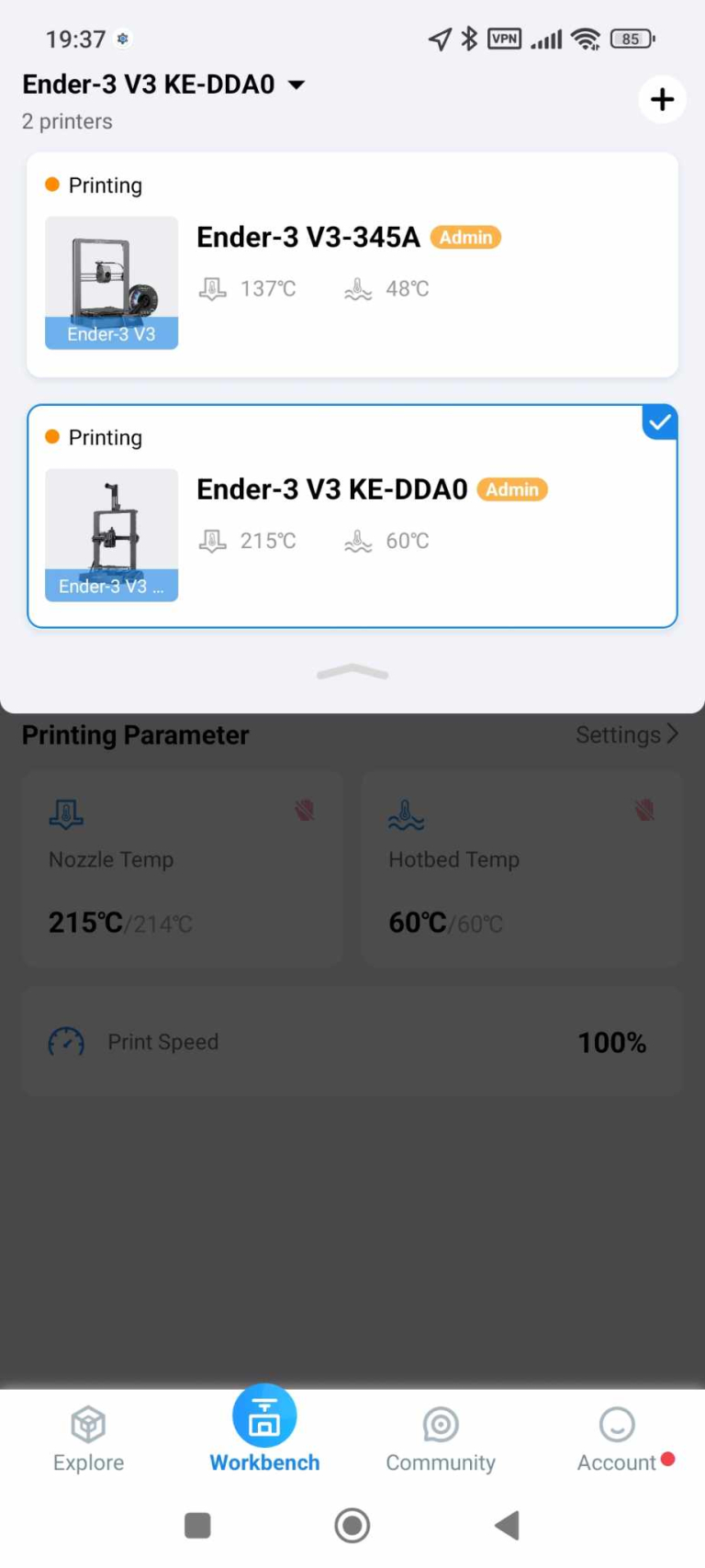 Creality Ender 3 V3-KE 3D nyomtató teszt 55