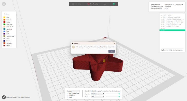 FlashForge Adventurer 5M Pro 3D nyomtató teszt 51