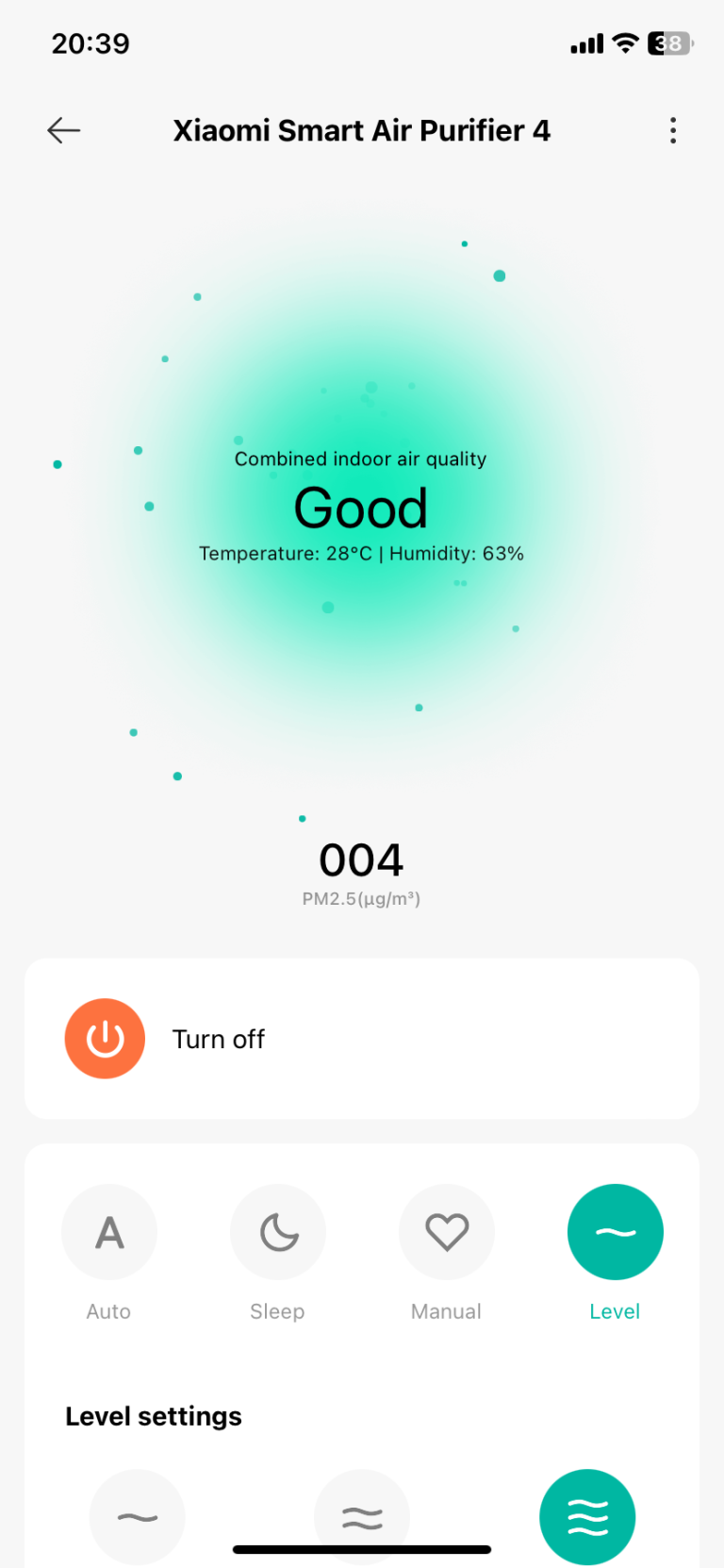 Xiaomi Smart Air Purifier 4 légtisztító teszt 26