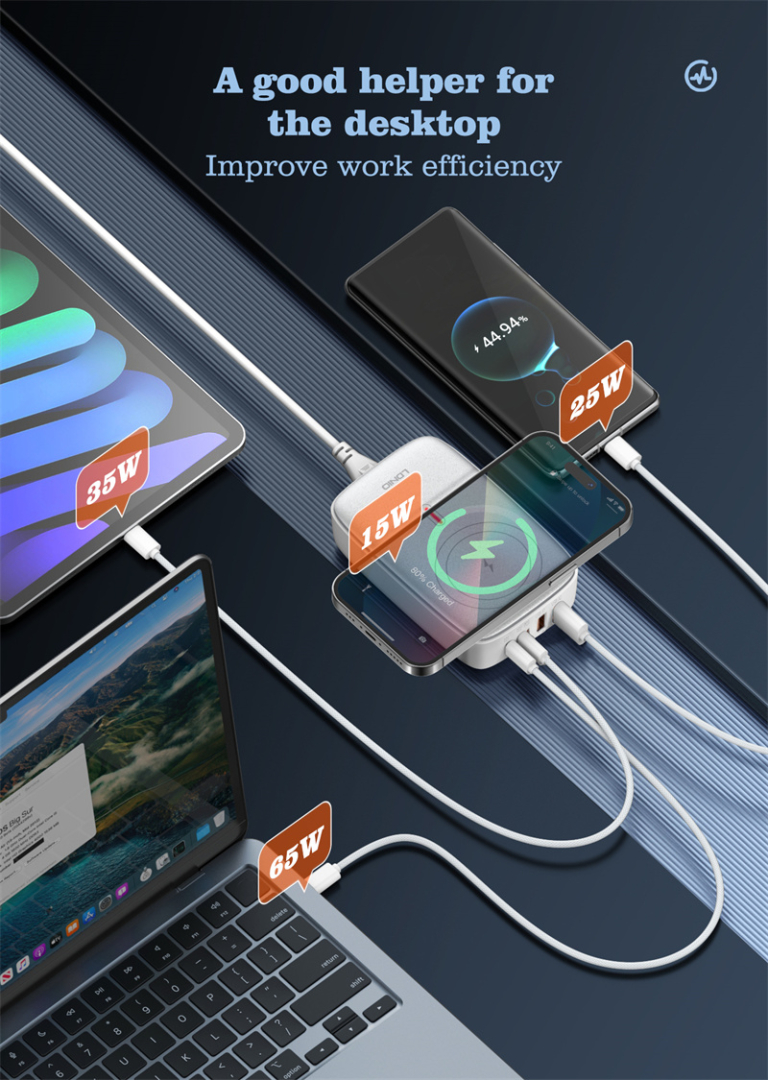 Csökkent az Ldnio 5 portos, asztali töltőállomás ára 4