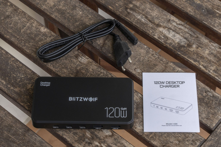 BlitzWolf BW-i100 120 W-os USB- töltő 5