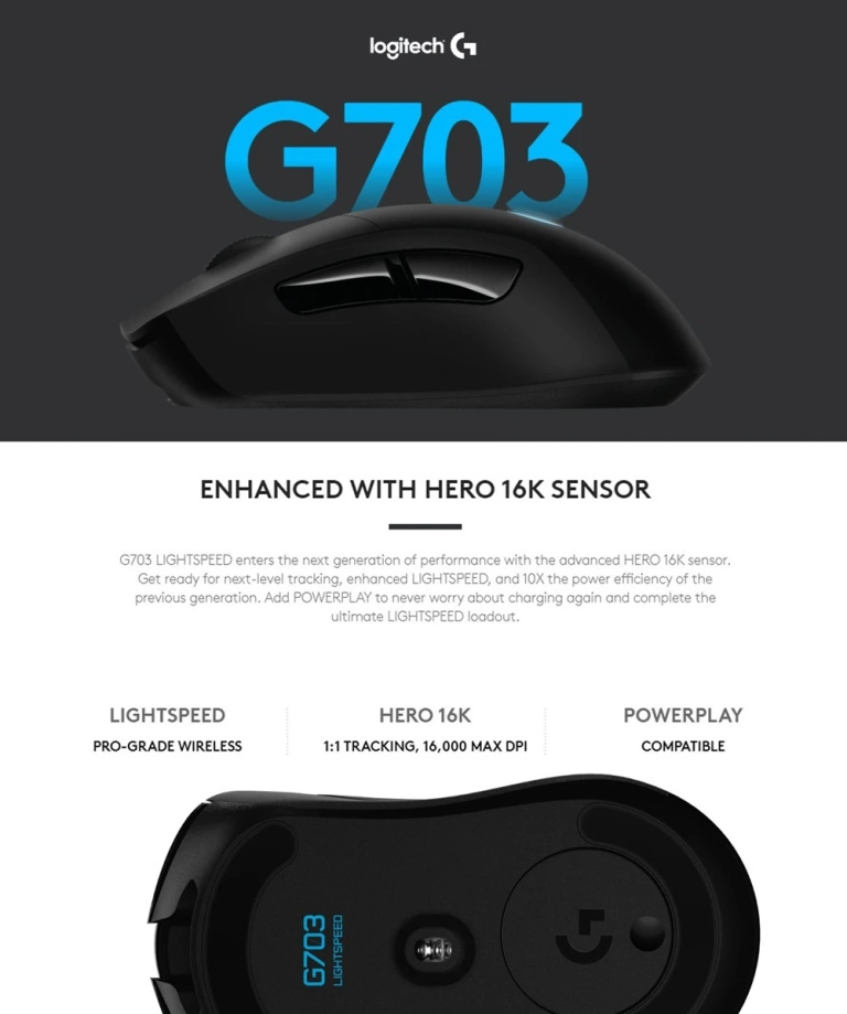 A Logitech G703 Geekbuyingról sokkal olcsóbb 2