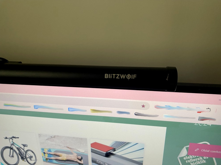 BlitzWolf BW-CML5 monitorlámpa teszt 3