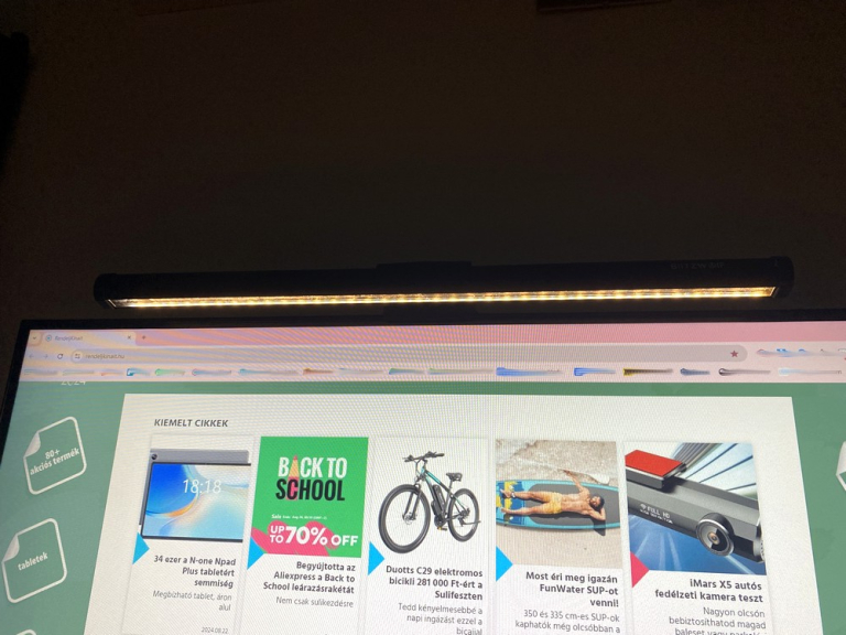 BlitzWolf BW-CML5 monitorlámpa teszt 24