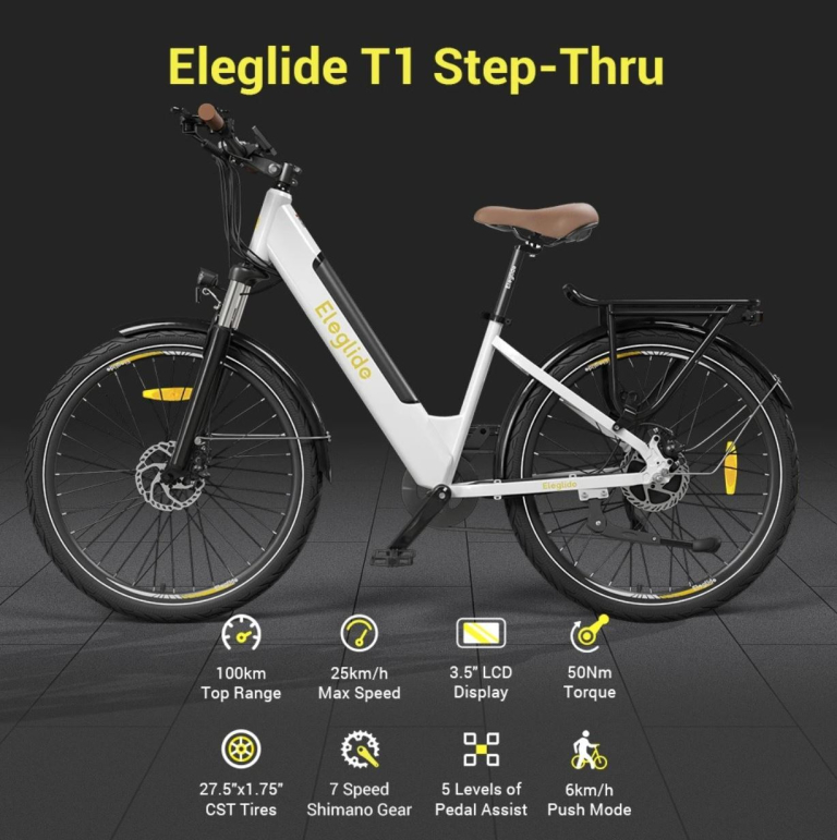 Napi tekeréshez ideális az Eleglide T1 Step-Thru e-bike 6