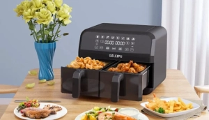 Geleipu DL28, a dupla kosaras, 8 az 1-ben air fryer