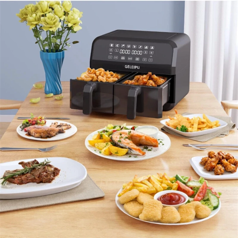 Most kuponozd a Geleipu DL28 dupla kosaras air fryer-t 6