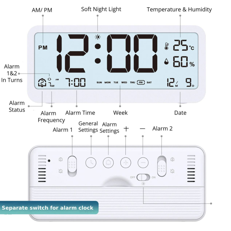 LCD-óra a sok infót és a minimalizmust kedvelőknek 6