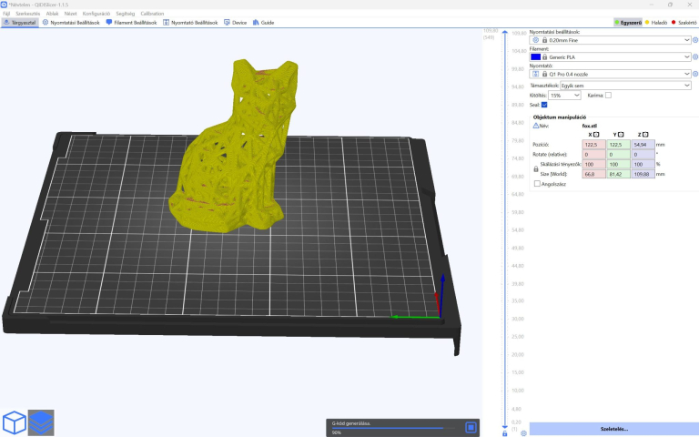 QIDI Tech Q1 Pro 3D nyomtató teszt 62