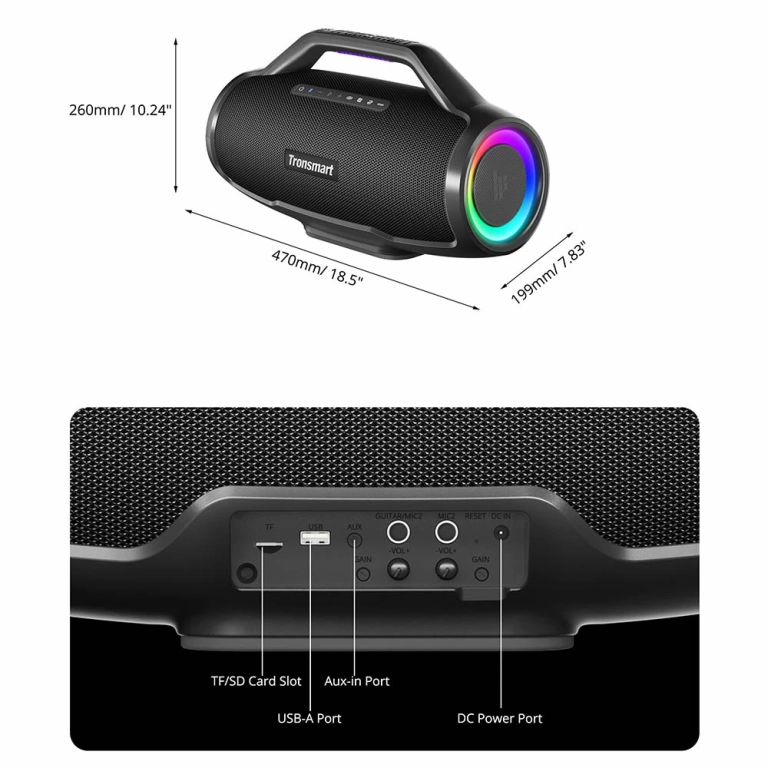 Ismét nagyot szól a Tronsmart Bang Max Bluetooth hangszóró 8