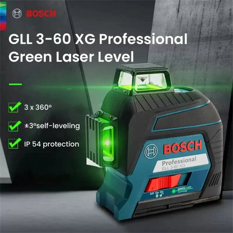 A Bosch GLL 3-60 XG lézeres szintező mindent egyenesbe hoz 8