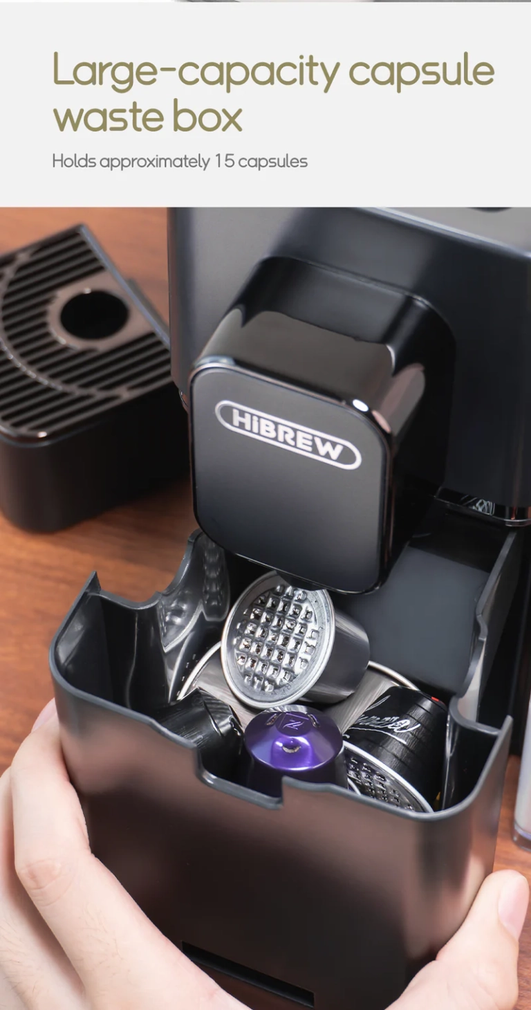 HiBrew H15 Nespresso kapszulás kávéfőző extrákkal 13