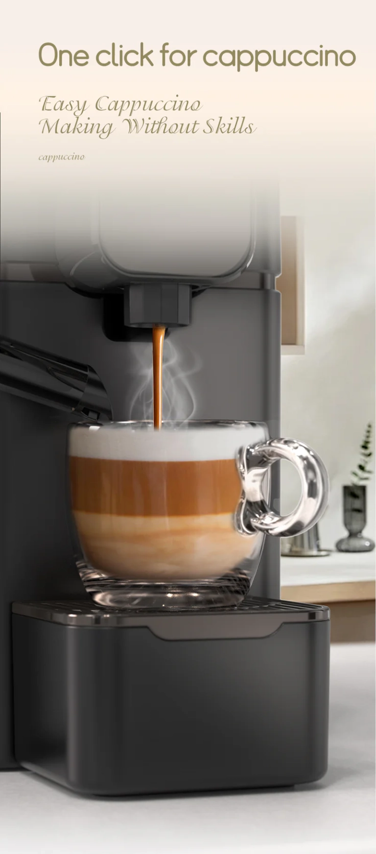 HiBrew H15 Nespresso kapszulás kávéfőző extrákkal 8