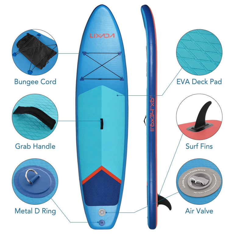 350 cm-es strapabíró Lixada SUP kuponozható 4