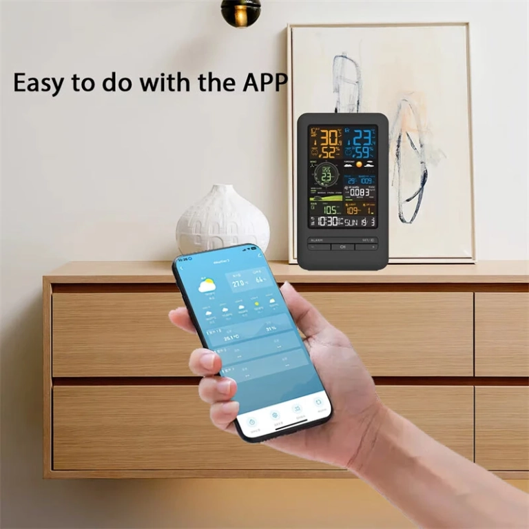 WiFi-s, Tuya app-os időjárás állomás rengeteg extrával 5