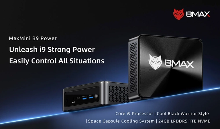 A B9 Power az eddigi legerősebb BMAX mini PC előrendelhető 3