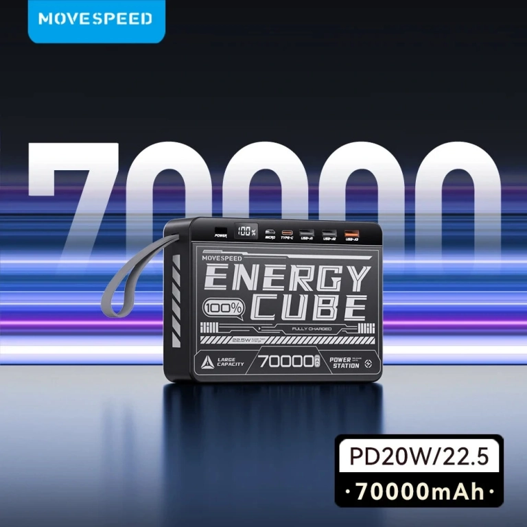 MOVESPEED Z70 power bank hatalmas kapacitással rendelhető 3