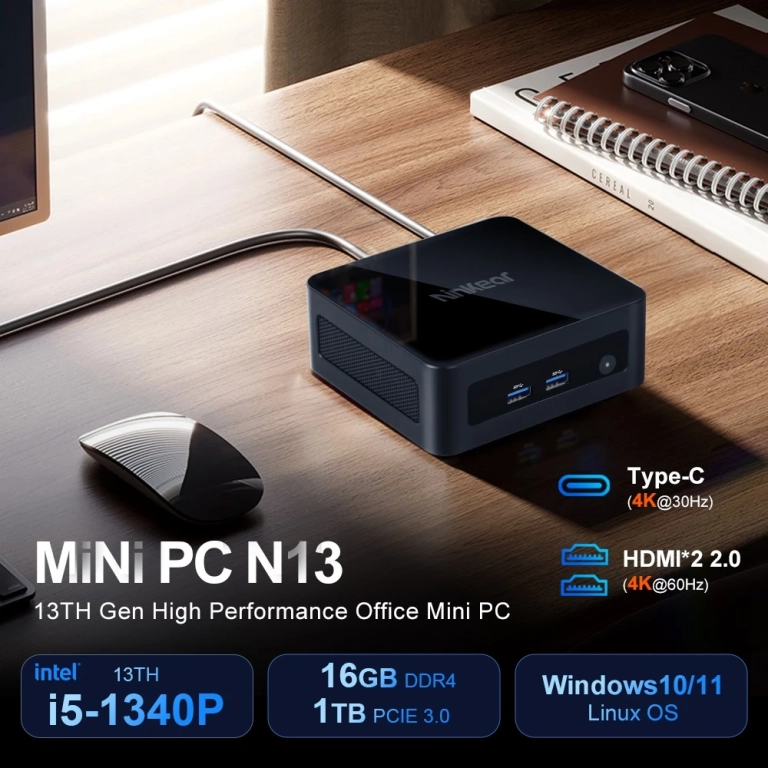 Nagyot zuhant az erős Ninkear N13 mini PC ára 13