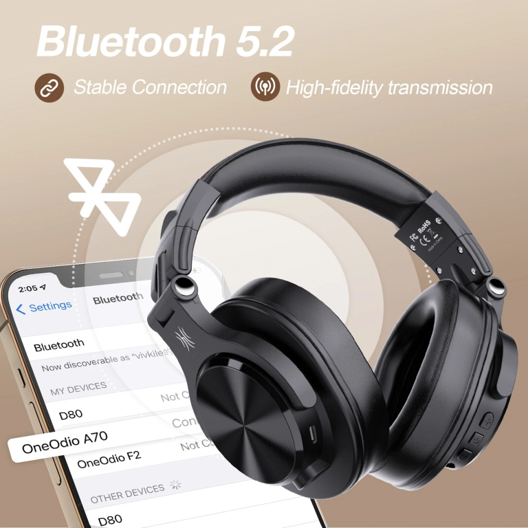 Oneodio A70 Bluetooth fejhallgató jutányos áron rendelhető 6