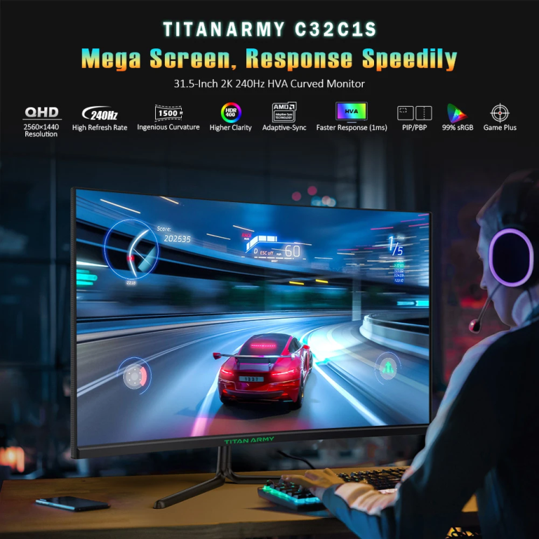 Titan Army C32C1S gamer monitor teszt 13