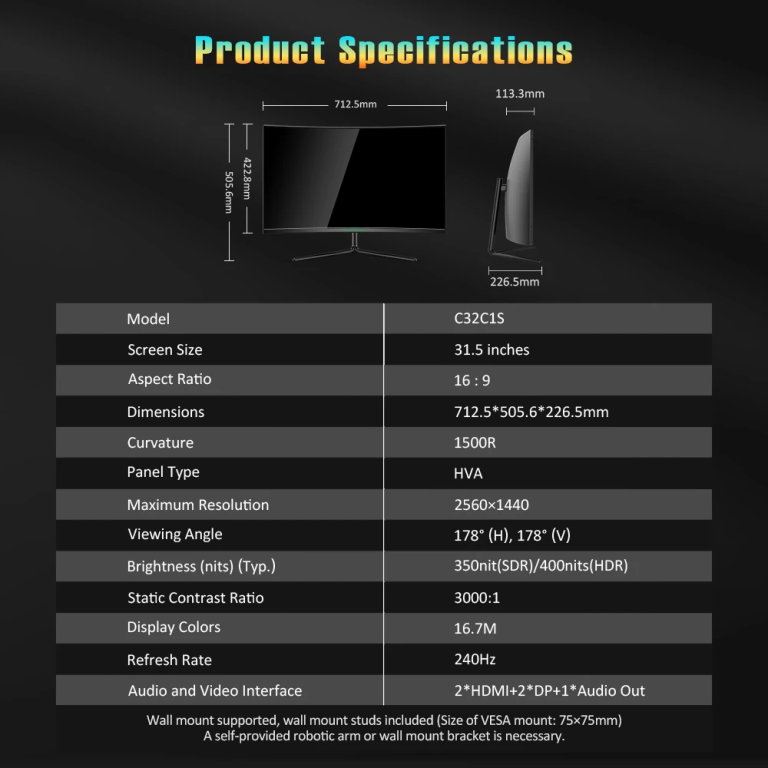 Titan Army C32C1S gamer monitor teszt 26