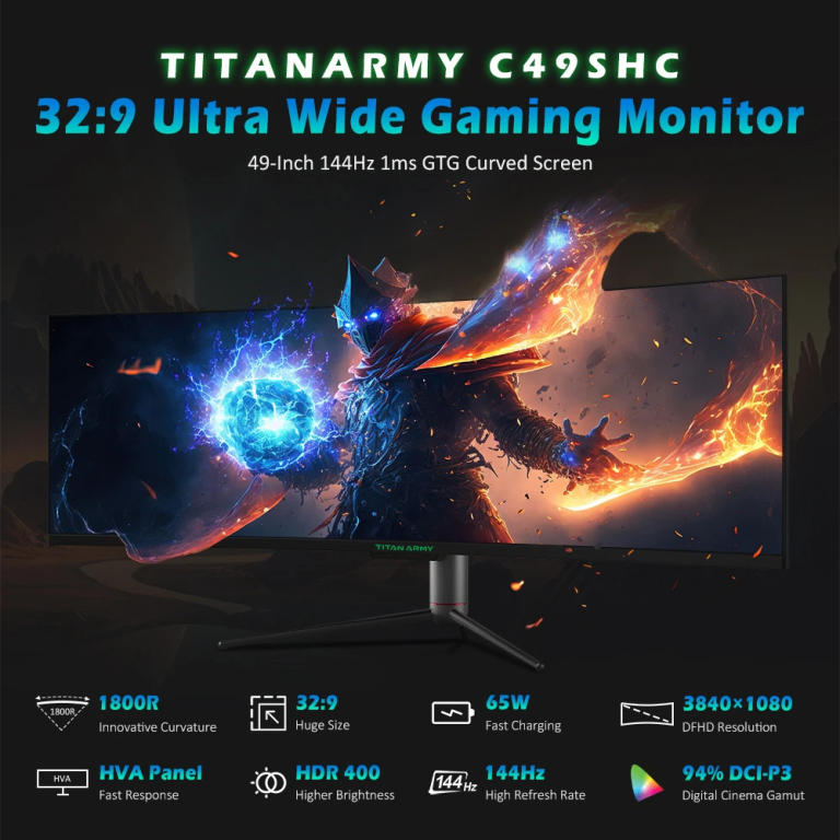 Titan Army C49SHC gamer monitor teszt 11