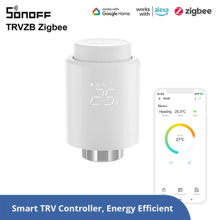 SONOFF TRVZB termosztatikus radiátorszelep 4-es csomagban 4