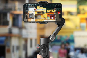 AOCHUAN Smart XE gimbal: pá-pá remegő felvételek