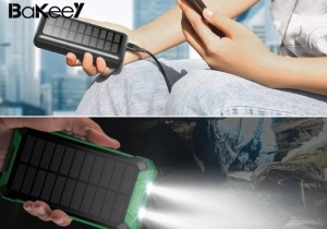 Érdekel nagy kapacitású, napelemes Bakeey power bank?