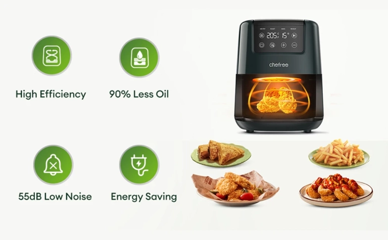 Most elég olcsó a CHEFREE AF300 air fryer 5