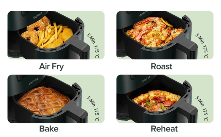 Most elég olcsó a CHEFREE AF300 air fryer 6