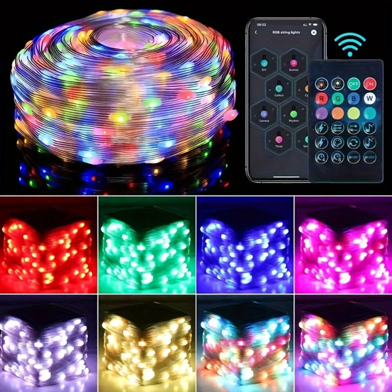 USB-s LED fényfüzér Bluetooth-vezérléssel 2400 Ft-tól 8