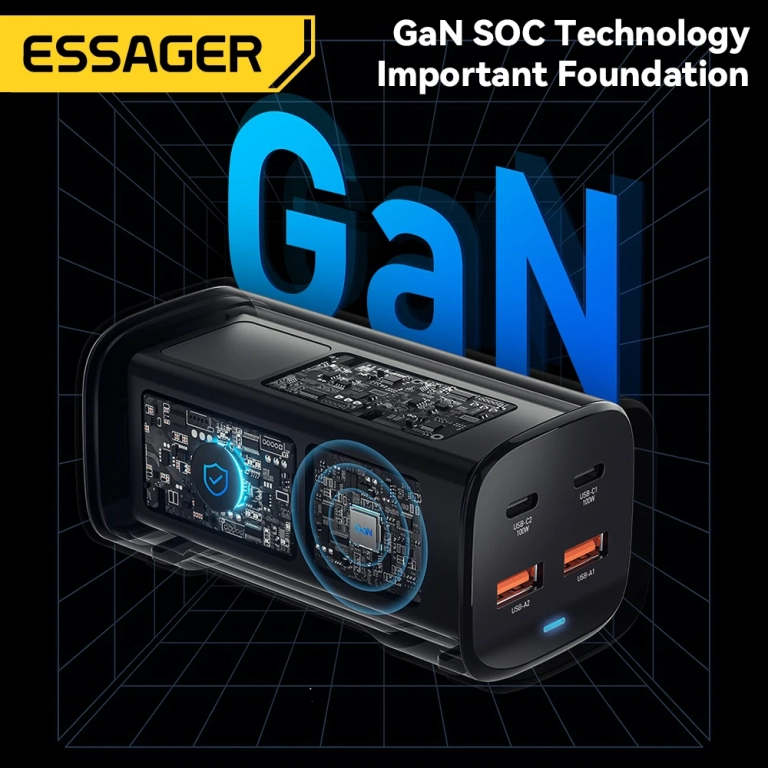 Essager 100 W-os USB C GaN töltő most csupán 7400 Ft-ért 3