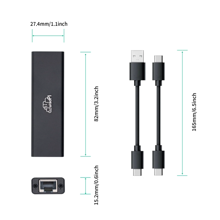 WisdPi 5 gigabites Ethernet adapter a gyors internetért 11