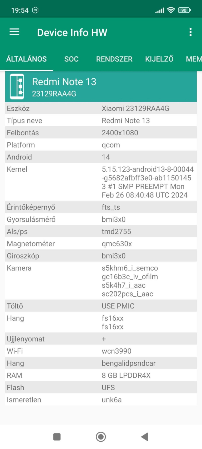 Redmi Note 13 4G okostelefon teszt 29