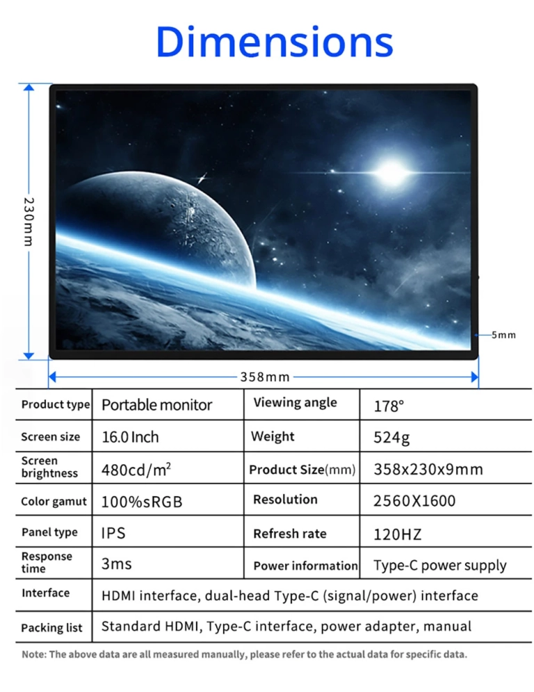 Gamereknek dedikálva: AOSIMAN 160QC hordozható monitor 7