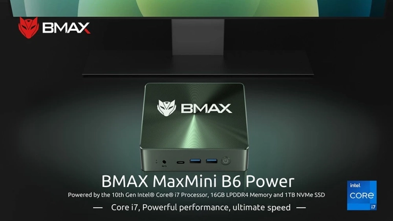 BMAX B6 Power mini PC: ütős konfiguráció, kompakt méret 6