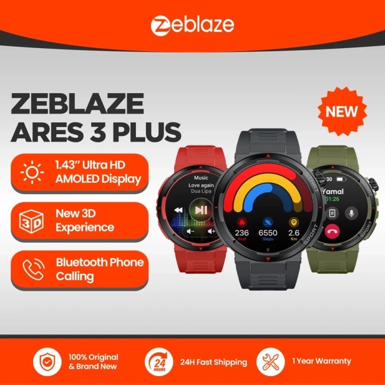 Zeblaze Ares 3 Plus okosóra csupán 6400 Ft-ért 2