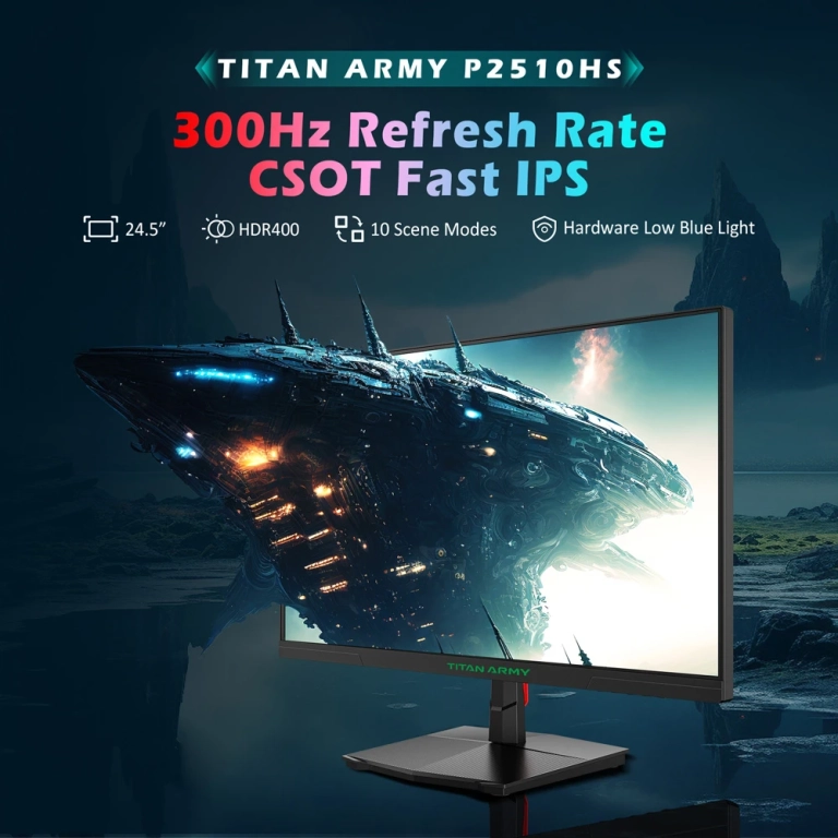 Újdonság: TITAN ARMY P2510HS monitor bevezető áron 6