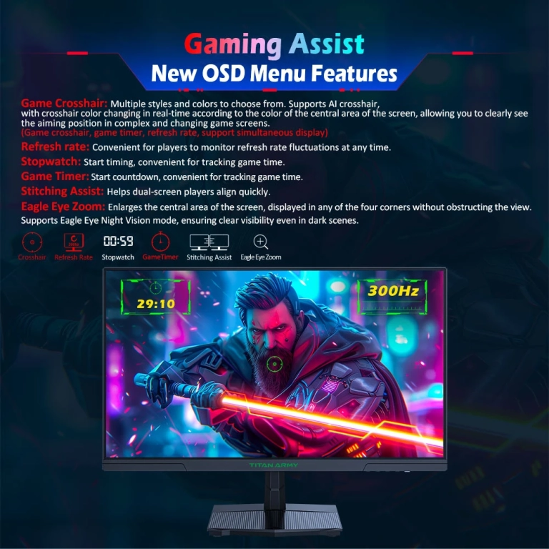 Újdonság: TITAN ARMY P2510HS monitor bevezető áron 10