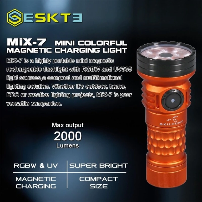 SKILHUNT MiX-7 Gen 2 – a tökéletes EDC LED zseblámpa 6