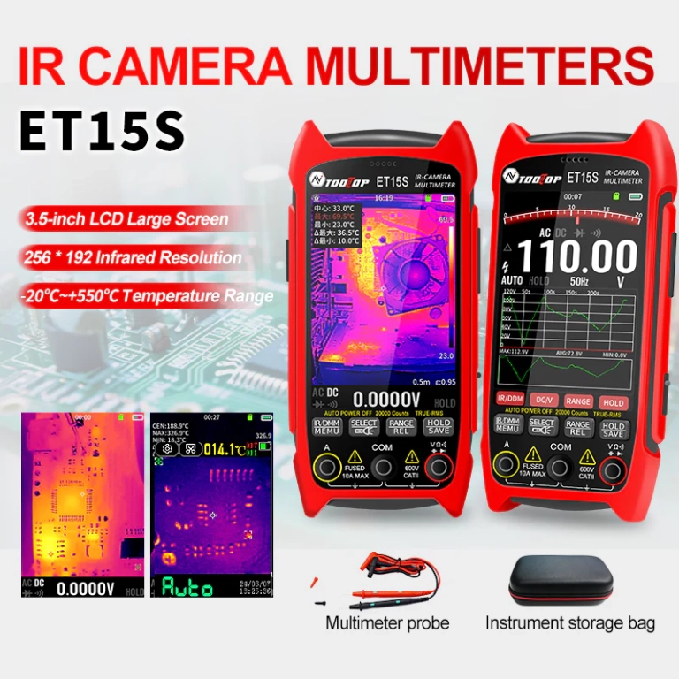 TOOLTOP ET15S 2 az 1-ben hőkamera és multiméter 2