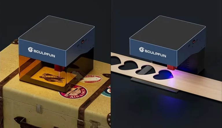 A Sculpfun iCube Pro Max lézergravírozó tisztán dolgozik