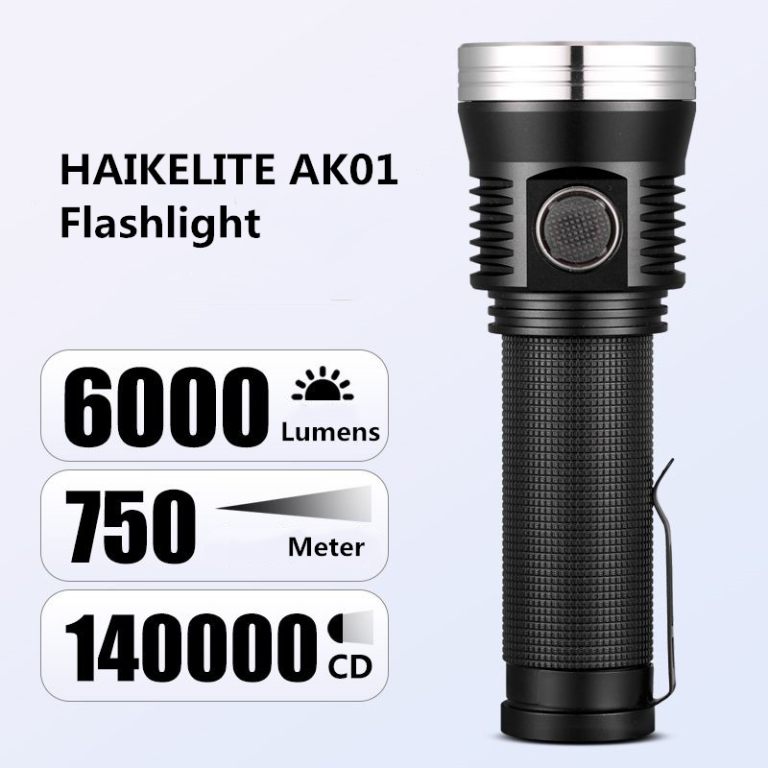 Fényrobbanás a 6000 lumenes Haikelite AK01 zseblámpával 3