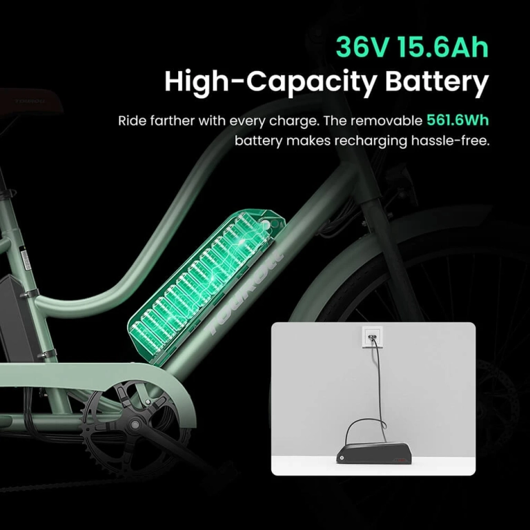 Tourol B2 elektromos bicaj 250 W-os erővel és retró vázzal 11
